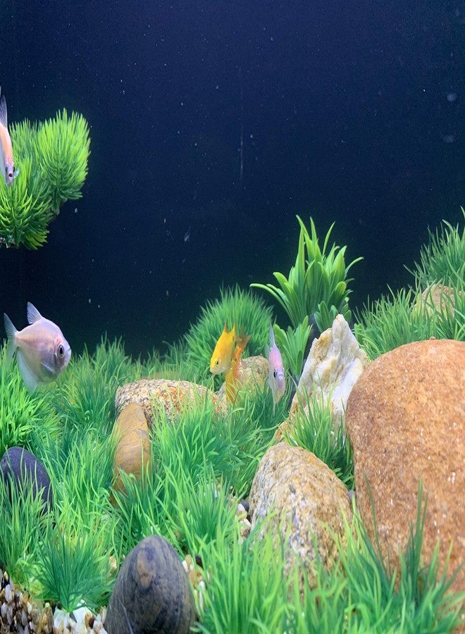 BEGONDIS مجموعة أشجار نباتات مائية خضراء اصطناعية لأحواض السمك من بيغوندس، 25 قطعة، زينة لأحواض السمك، مصنوعة من البلاستيك الناعم، آمنة لجميع الأسماك والحيوانات الأليفة (المجموعة 1) - Image 4